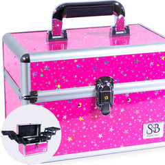 Maleta Maquiagem Profissional c/ Chaves S&B Make - Pequena