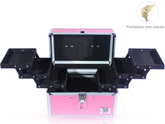 Maleta Maquiagem Profissional c/ Chaves S&B Make - Grande