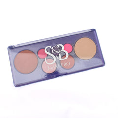 Paleta 4 em 1 -  pó, blush, iluminador e sombra S&B Make