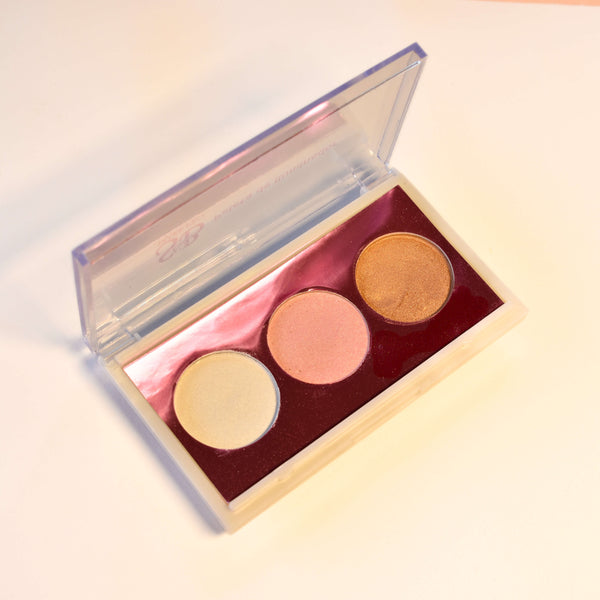 Paleta Trio de iluminador Glow S&B - 3 cores