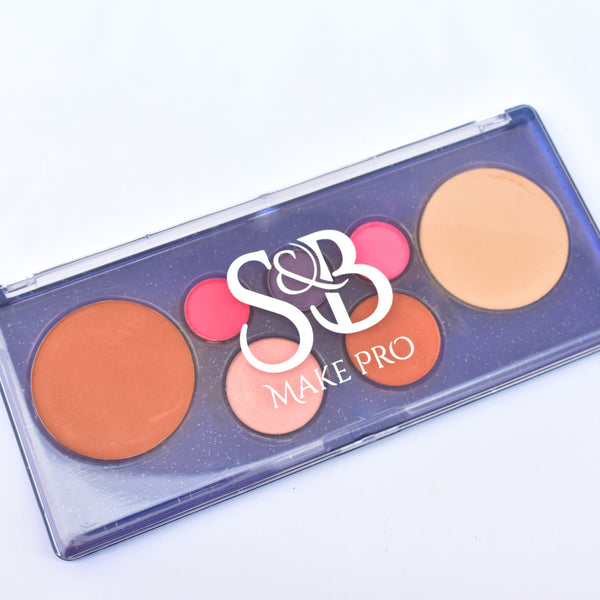 Paleta 4 em 1 -  pó, blush, iluminador e sombra S&B Make