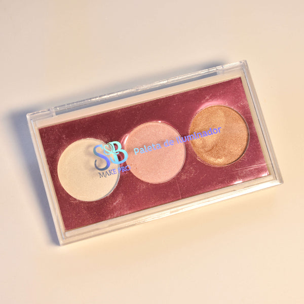 Paleta Trio de iluminador Glow S&B - 3 cores